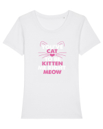 CAT Tricou mânecă scurtă guler larg fitted Damă Expresser