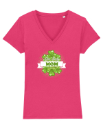 MOM Tricou mânecă scurtă guler V Damă Evoker