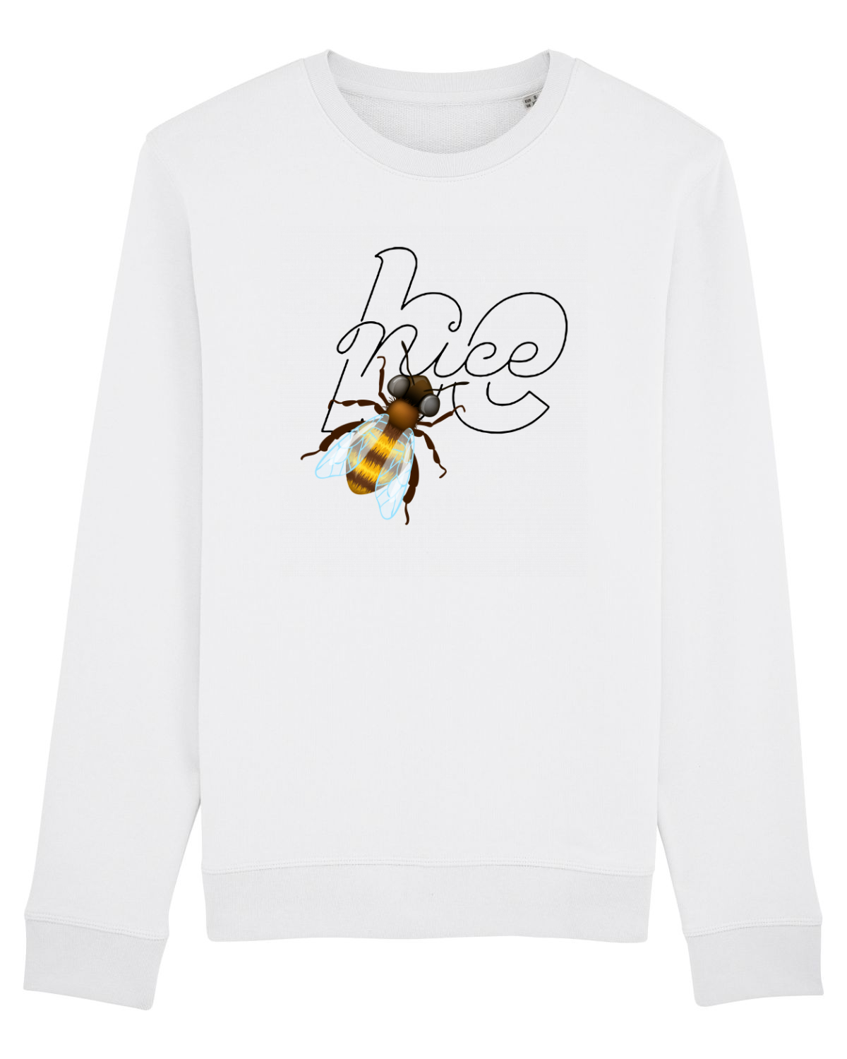 Bluză mânecă lungă Unisex Rise White