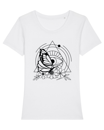 Mystycal Butterfly and the Eye of Providence White