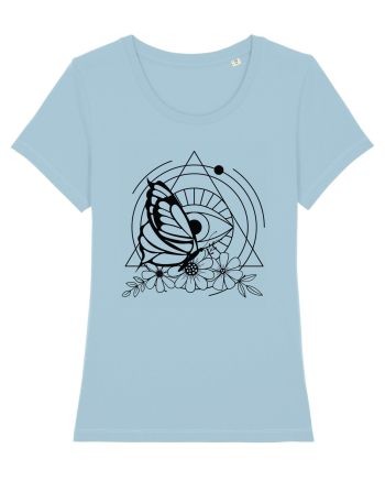 Mystycal Butterfly and the Eye of Providence Sky Blue