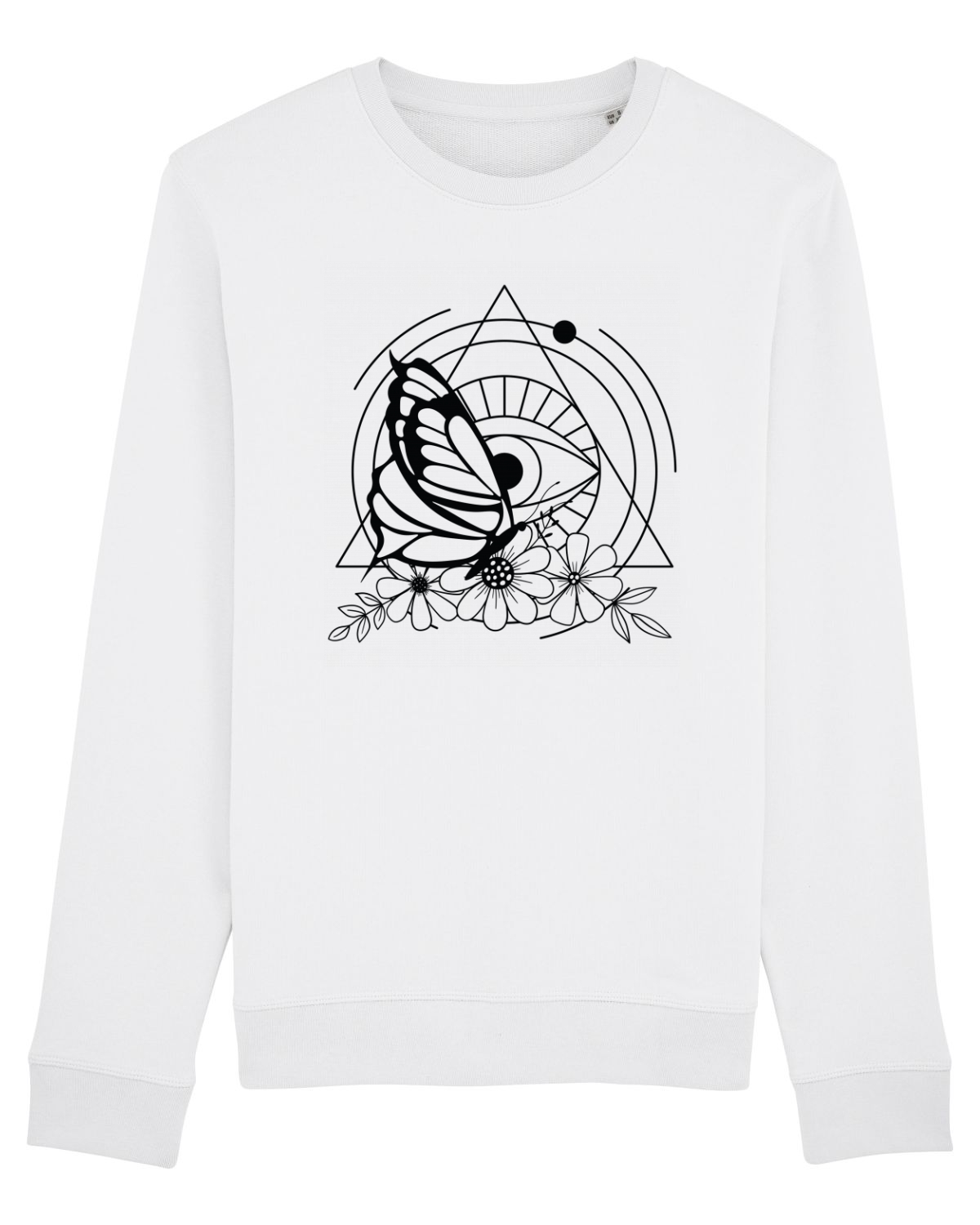 Bluză mânecă lungă Unisex Rise White