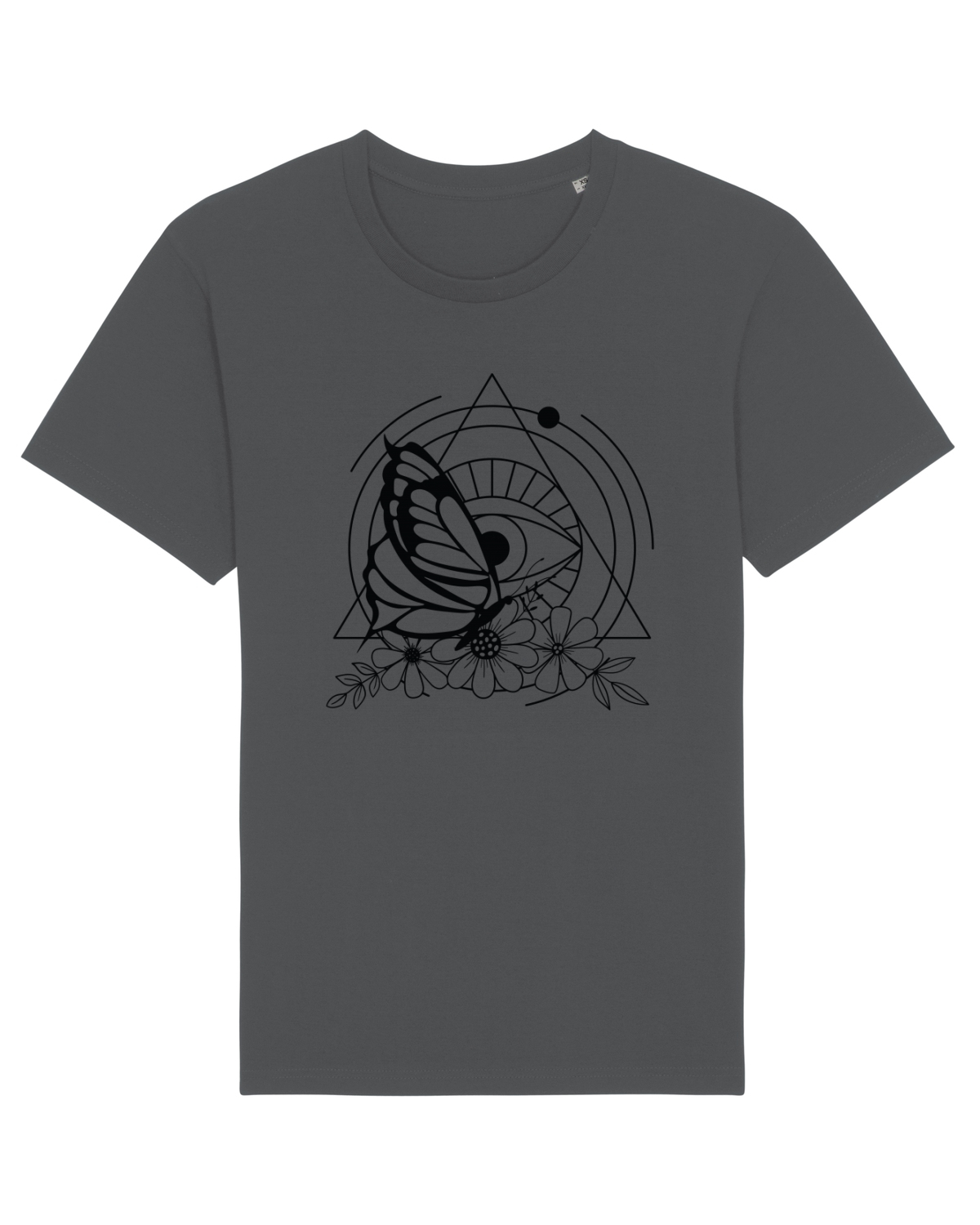 Tricou mânecă scurtă Unisex Rocker Anthracite