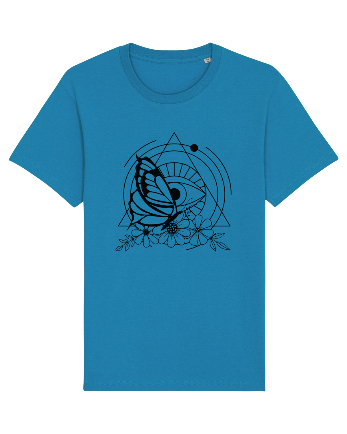 Tricou mânecă scurtă Unisex Rocker Azur