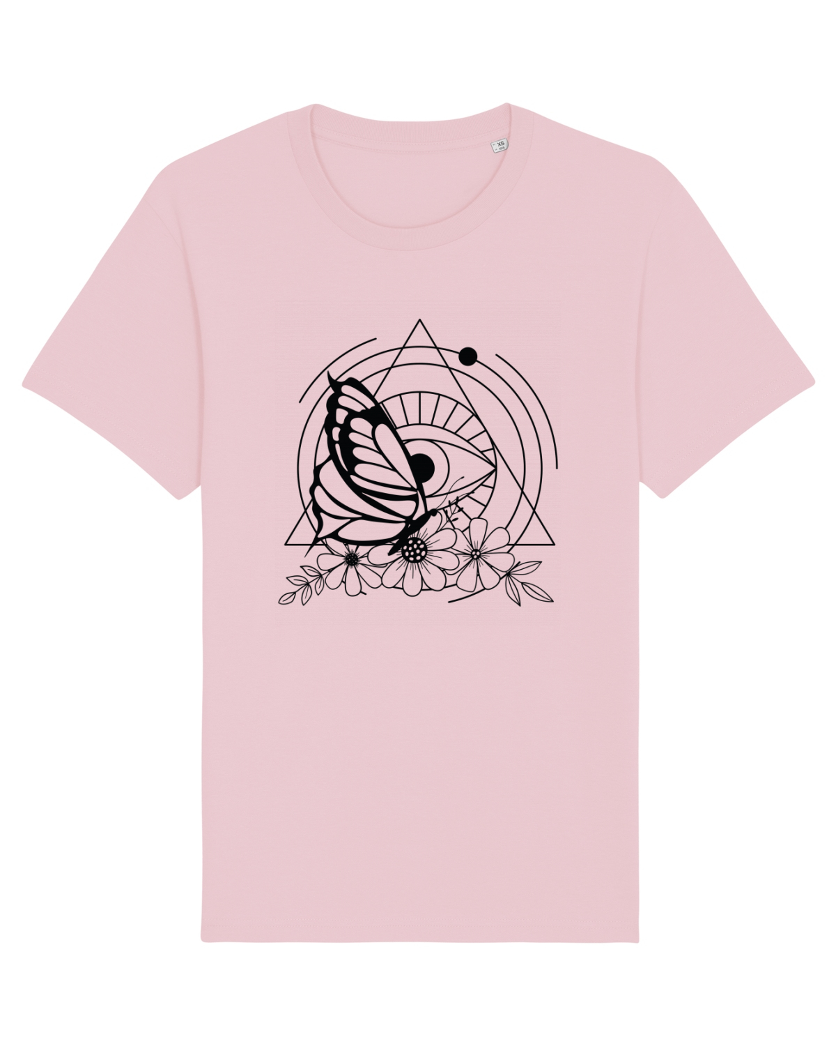 Tricou mânecă scurtă Unisex Rocker Cotton Pink