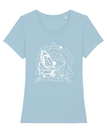 Mystycal Butterfly and the Eye of Providence Sky Blue