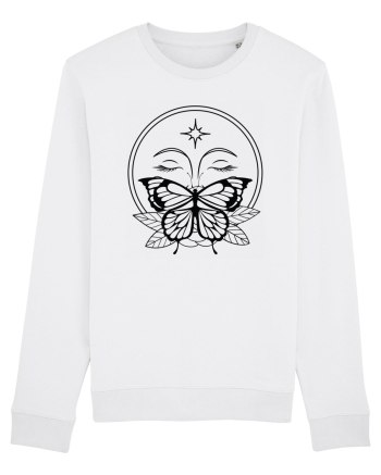 Mystycal Butterfly Full Moon White