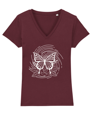Mystycal Butterfly Burgundy