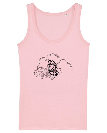 Mystycal Butterfly Clouds Cotton Pink