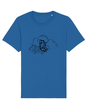 Mystycal Butterfly Clouds Royal Blue