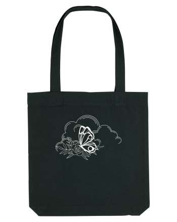 Mystycal Butterfly Clouds Black
