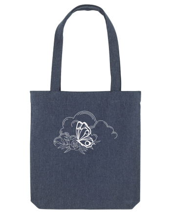 Mystycal Butterfly Clouds Midnight Blue