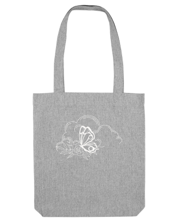 Mystycal Butterfly Clouds Heather Grey