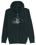 Mystycal Butterfly Clouds Hanorac cu fermoar Unisex Connector