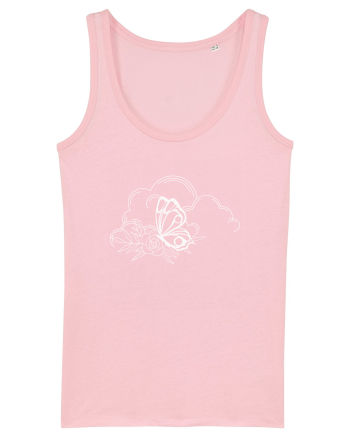 Mystycal Butterfly Clouds Cotton Pink