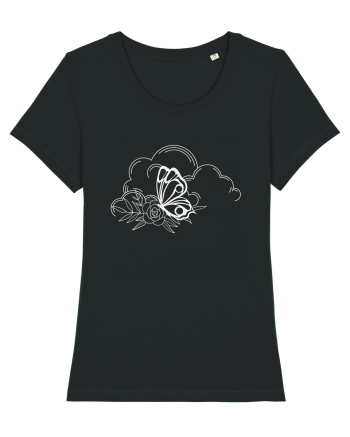 Mystycal Butterfly Clouds Black