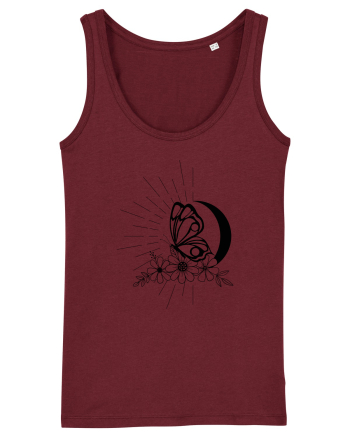 Mystycal Butterfly Moon Burgundy