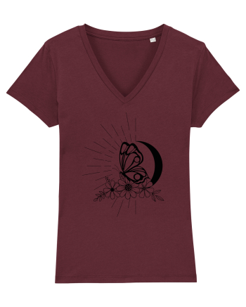 Mystycal Butterfly Moon Burgundy