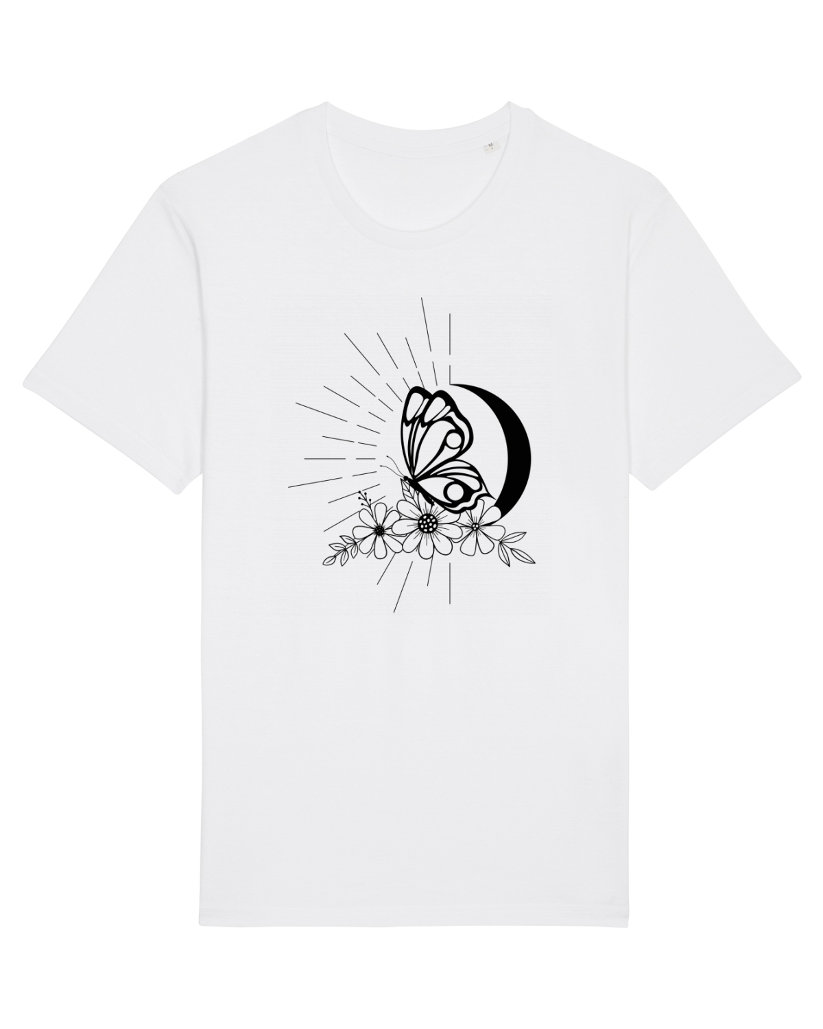 Tricou mânecă scurtă Unisex Rocker White