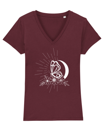 Mystycal Butterfly Moon Burgundy