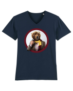Art bear / ursul artist Tricou mânecă scurtă guler V Bărbat Presenter