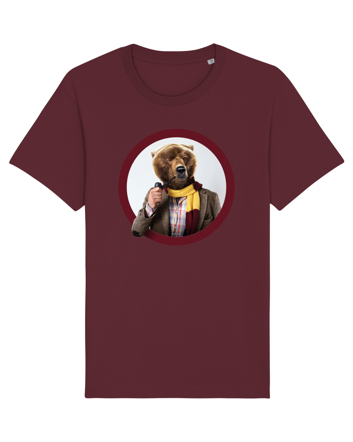 Tricou mânecă scurtă Unisex Rocker Burgundy