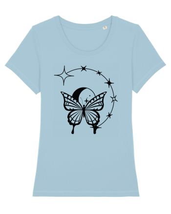 Mystycal Butterfly Stars Sky Blue