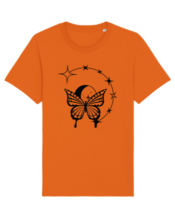 Mystycal Butterfly Stars Bright Orange