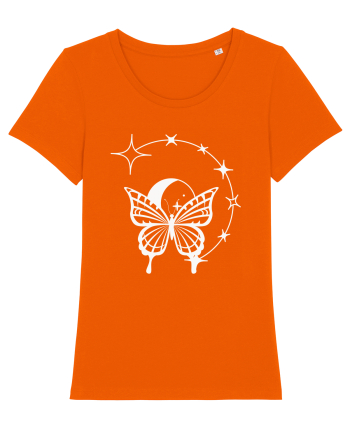 Mystycal Butterfly Stars Bright Orange