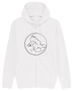 Mystycal Moon Hanorac cu fermoar Unisex Connector