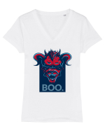 Boo Tricou mânecă scurtă guler V Damă Evoker