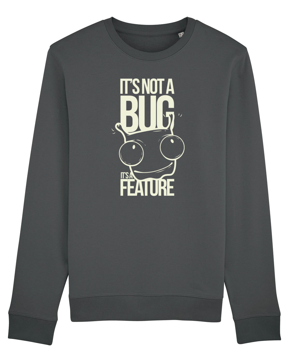 Bluză mânecă lungă Unisex Rise Anthracite