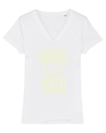 Procrastinators Unite Tomorrow Tricou mânecă scurtă guler V Damă Evoker