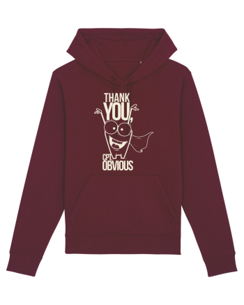 Thank You Captain Obvious Burgundy