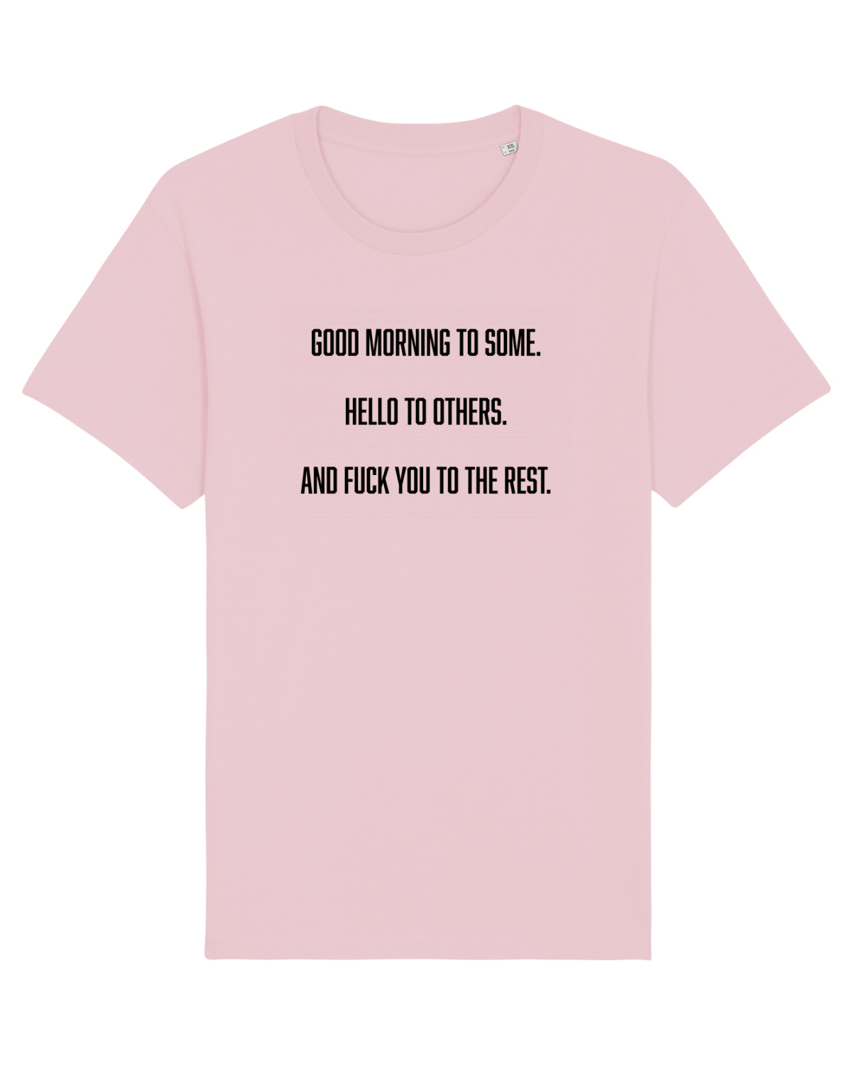 Tricou mânecă scurtă Unisex Rocker Cotton Pink