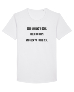 Good Morning Tricou mânecă scurtă guler larg Bărbat Skater