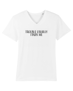Trouble Tricou mânecă scurtă guler V Bărbat Presenter