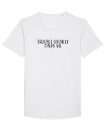 Trouble Tricou mânecă scurtă guler larg Bărbat Skater