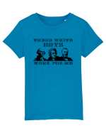 These boys work for me  Tricou mânecă scurtă  Copii Mini Creator