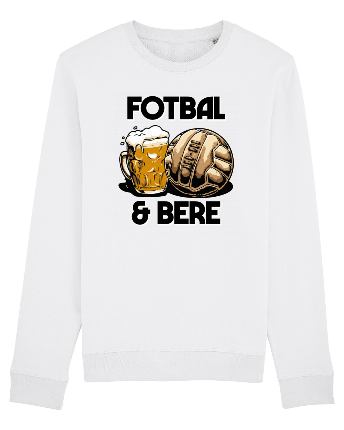 Bluză mânecă lungă Unisex Rise White