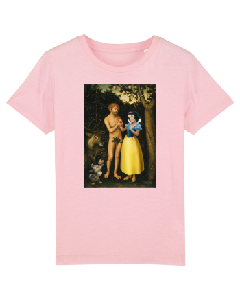 Lucas Cranach - Adam, Eva și mărul în rai Cotton Pink