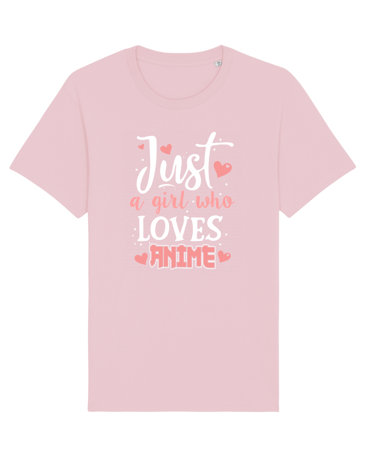 Tricou mânecă scurtă Unisex Rocker Cotton Pink