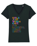 Girls just wanna have FUN Tricou mânecă scurtă guler V Damă Evoker