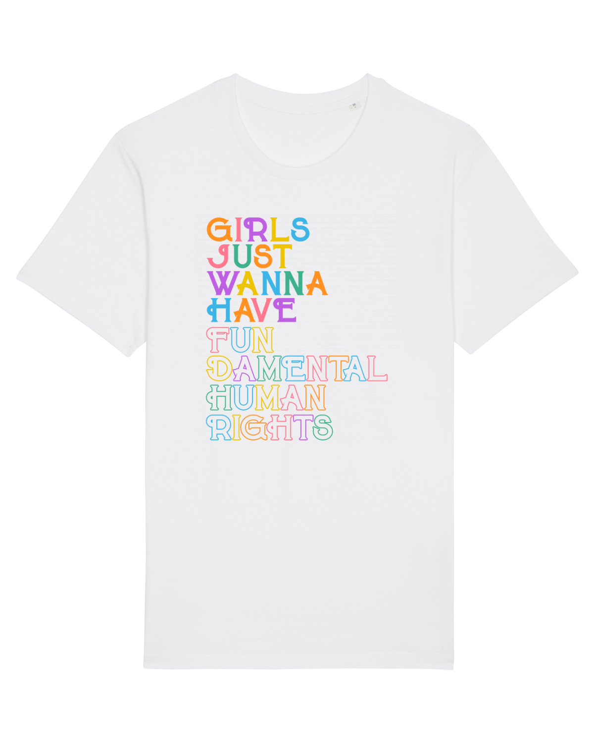 Tricou mânecă scurtă Unisex Rocker White