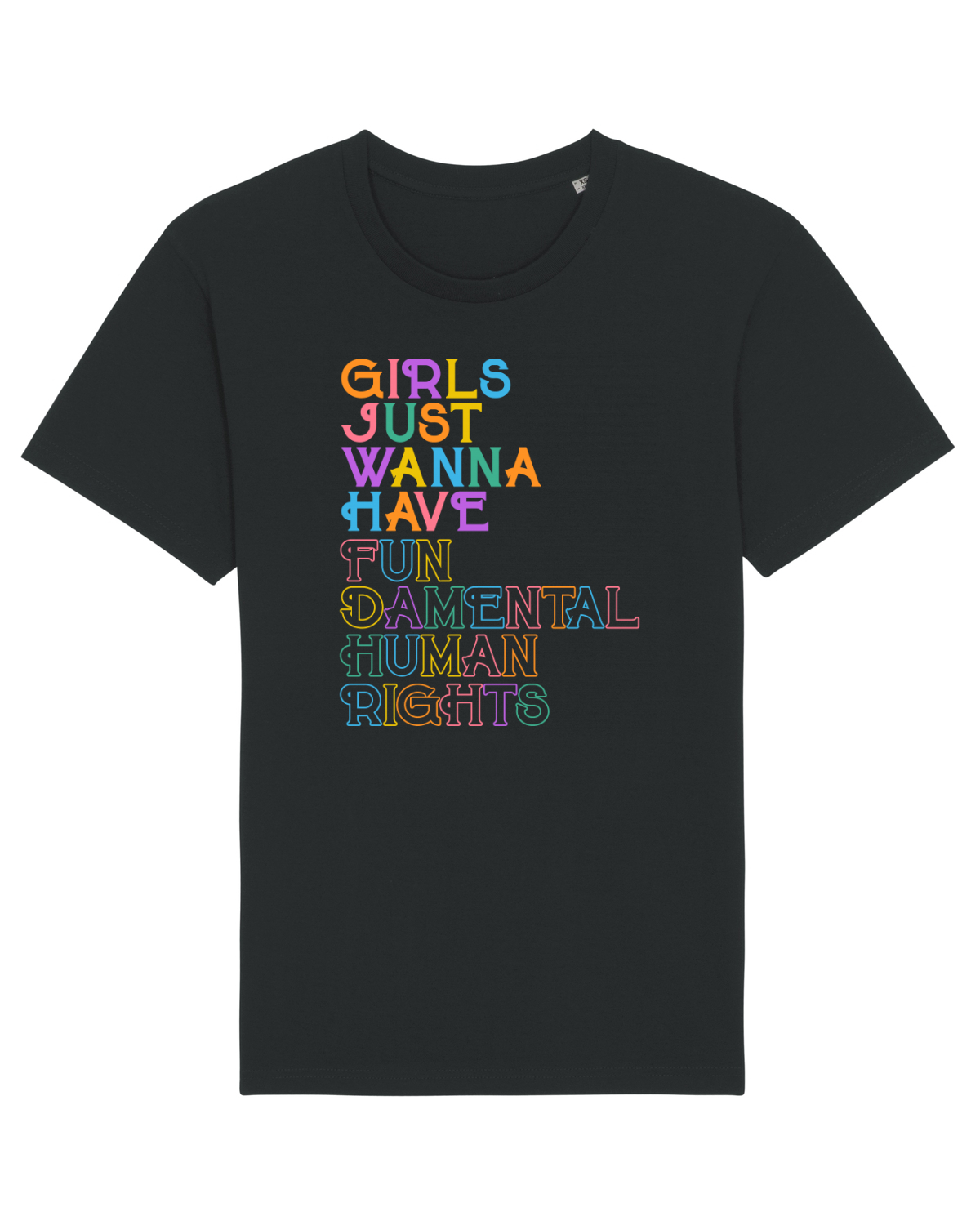 Tricou mânecă scurtă Unisex Rocker Black