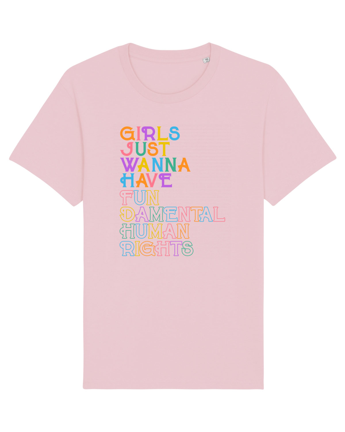 Tricou mânecă scurtă Unisex Rocker Cotton Pink