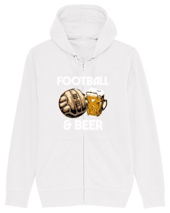 Football and Beer White