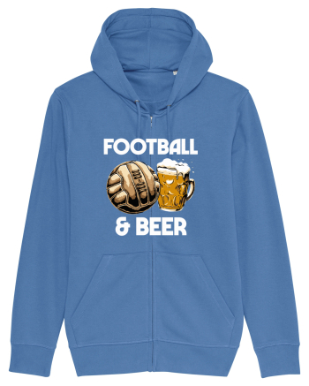 Football and Beer Bright Blue