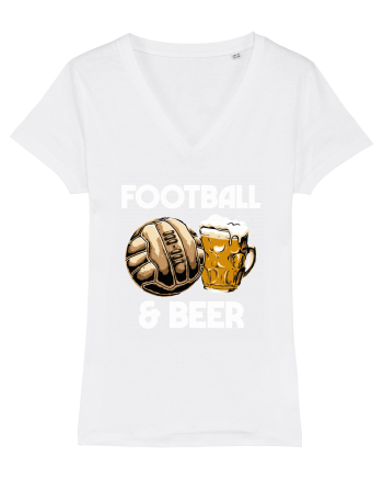 Football and Beer White