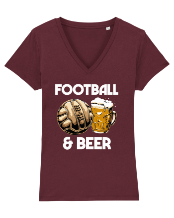 Football and Beer Burgundy